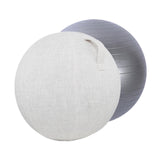 Maxbell Yoga Ball for Exercise with Cover Thickened Rhythmic Gymnastics Office 55 cm Beige