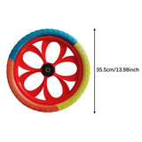 Maxbell 2 Pieces Balance Bike Replacement Wheel Spare Parts Kids Balance Bike Wheels Diameter 35.5cm