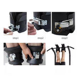 Maxbell Anti Inversion Boots Boots for Sit up Abdominal Exercise Gym Black