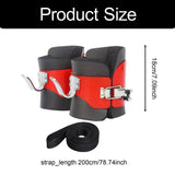 Maxbell Anti Inversion Boots Boots for Sit up Abdominal Exercise Gym Black Red