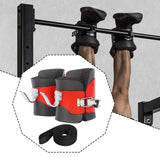 Maxbell Anti Inversion Boots Boots for Sit up Abdominal Exercise Gym Black Red