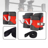 Maxbell Anti Inversion Boots Boots for Sit up Abdominal Exercise Gym Black Red