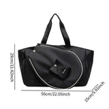Maxbell Tennis Tote Bag Professional Multipurpose Travel Carrying Outdoor Sports Bag black
