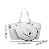 Maxbell Tennis Tote Bag Professional Multipurpose Travel Carrying Outdoor Sports Bag white