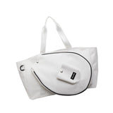 Maxbell Tennis Tote Bag Professional Multipurpose Travel Carrying Outdoor Sports Bag white