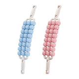 Maxbell 3 Row Roller Massage Stick Tool Calf Rolling Massager for Body Thigh Abdomen Pink