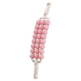 Maxbell 3 Row Roller Massage Stick Tool Calf Rolling Massager for Body Thigh Abdomen Pink
