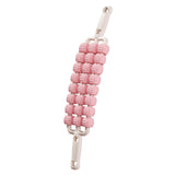 Maxbell 3 Row Roller Massage Stick Tool Calf Rolling Massager for Body Thigh Abdomen Pink