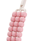 Maxbell 3 Row Roller Massage Stick Tool Calf Rolling Massager for Body Thigh Abdomen Pink