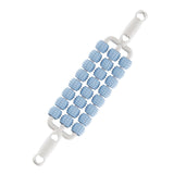 Maxbell 3 Row Roller Massage Stick Tool Calf Rolling Massager for Body Thigh Abdomen Blue