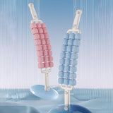 Maxbell 3 Row Roller Massage Stick Tool Calf Rolling Massager for Body Thigh Abdomen Blue