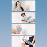 Maxbell 3 Row Roller Massage Stick Tool Calf Rolling Massager for Body Thigh Abdomen Blue