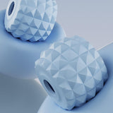 Maxbell 3 Row Roller Massage Stick Tool Calf Rolling Massager for Body Thigh Abdomen Blue