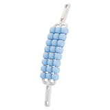 Maxbell 3 Row Roller Massage Stick Tool Calf Rolling Massager for Body Thigh Abdomen Blue