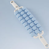 Maxbell 3 Row Roller Massage Stick Tool Calf Rolling Massager for Body Thigh Abdomen Blue