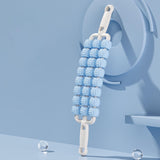 Maxbell 3 Row Roller Massage Stick Tool Calf Rolling Massager for Body Thigh Abdomen Blue