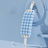 Maxbell 4 Row Roller Massage Stick Tool Calf Rolling Massager for Back Thigh Abdomen Blue