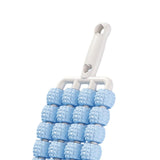 Maxbell 4 Row Roller Massage Stick Tool Calf Rolling Massager for Back Thigh Abdomen Blue