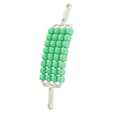 Maxbell 4 Row Roller Massage Stick Tool Calf Rolling Massager for Back Thigh Abdomen Green