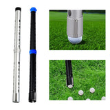 Maxbell Golf Ball Retriever Ball Shagger Golf Ball Pick up Tool for Exercise Outdoor silver