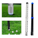 Maxbell Golf Ball Retriever Ball Shagger Golf Ball Pick up Tool for Exercise Outdoor silver