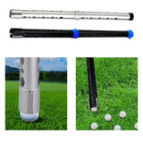 Maxbell Golf Ball Retriever Ball Shagger Golf Ball Pick up Tool for Exercise Outdoor silver