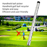 Maxbell Golf Ball Retriever Ball Shagger Golf Ball Pick up Tool for Exercise Outdoor silver