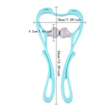 Maxbell Manual Neck Massager Fitness Compact Ergonomic Lightweight Shoulder Massager Blue