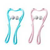 Maxbell Manual Neck Massager Fitness Compact Ergonomic Lightweight Shoulder Massager Blue