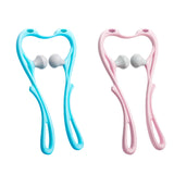 Maxbell Manual Neck Massager Fitness Compact Ergonomic Lightweight Shoulder Massager Blue