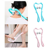 Maxbell Manual Neck Massager Fitness Compact Ergonomic Lightweight Shoulder Massager Blue