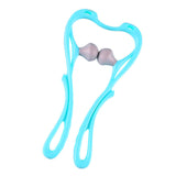 Maxbell Manual Neck Massager Fitness Compact Ergonomic Lightweight Shoulder Massager Blue