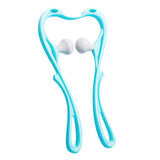 Maxbell Manual Neck Massager Fitness Compact Ergonomic Lightweight Shoulder Massager Blue
