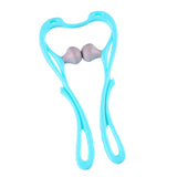 Maxbell Manual Neck Massager Fitness Compact Ergonomic Lightweight Shoulder Massager Blue