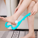 Maxbell Manual Neck Massager Fitness Compact Ergonomic Lightweight Shoulder Massager Blue