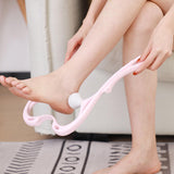 Maxbell Manual Neck Massager Fitness Compact Ergonomic Lightweight Shoulder Massager Pink