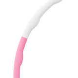 Maxbell Weighted Exercise Hoop for Adults Workout Equipment Sports Adjustable Circle White and Pink