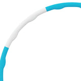 Maxbell Weighted Exercise Hoop for Adults Workout Equipment Sports Adjustable Circle White and Blue