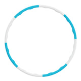 Maxbell Weighted Exercise Hoop for Adults Workout Equipment Sports Adjustable Circle White and Blue