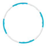 Maxbell Weighted Exercise Hoop for Adults Workout Equipment Sports Adjustable Circle White and Blue