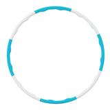 Maxbell Weighted Exercise Hoop for Adults Workout Equipment Sports Adjustable Circle White and Blue