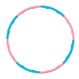 Maxbell Weighted Exercise Hoop for Adults Workout Equipment Sports Adjustable Circle Pink and Blue