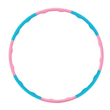 Maxbell Weighted Exercise Hoop for Adults Workout Equipment Sports Adjustable Circle Pink and Blue