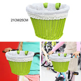 Maxbell Kids Bike Basket Carrier Universal Portable Woven for Sports Cycling Outdoor 21cmx16cmx16cm