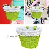 Maxbell Kids Bike Basket Carrier Universal Portable Woven for Sports Cycling Outdoor 21cmx16cmx16cm