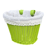 Maxbell Kids Bike Basket Carrier Universal Portable Woven for Sports Cycling Outdoor 21cmx16cmx16cm