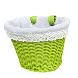 Maxbell Kids Bike Basket Carrier Universal Portable Woven for Sports Cycling Outdoor 21cmx16cmx16cm