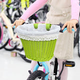 Maxbell Kids Bike Basket Carrier Universal Portable Woven for Sports Cycling Outdoor 21cmx16cmx16cm