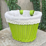 Maxbell Kids Bike Basket Carrier Universal Portable Woven for Sports Cycling Outdoor 25cmx19cmx18cm