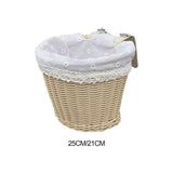 Maxbell Kids Bike Basket Cute Easy to Install Woven Design for Sports Outdoor Riding 25cmx19cmx18cm